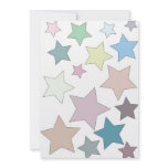Stars in Muted Colours Invitation
