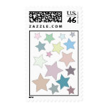 Stars in Muted Colours Postage postage
