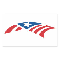 Stars n Stripes 26 - Medium Rectangle Rectangular Sticker