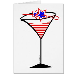 Stars n Stripes Martini card