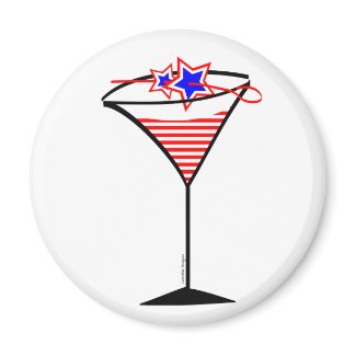 Stars n Stripes Martini magnet