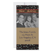 stars new address photo cards by DonnasGreetingCards stars new address photo cards