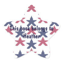 Stars Personalized Bookplate Star Stickers