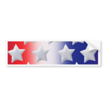 Stars! Red, White, and Blue Bumper Stickers