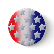 Stars! Red, White, and Blue Pinback Button