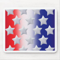 Stars! Red, White, and Blue Mouse Pads