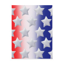 Stars! Red, White, and Blue Postcards
