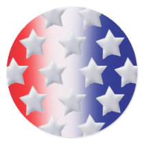 Stars! Red, White, and Blue Sticker