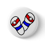 Stars Spangled Flip-Flops Buttons