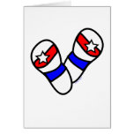 Stars Spangled Flip-Flops Greeting Card