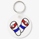 Stars Spangled Flip-Flops keychain
