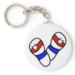 Stars Spangled Flip-Flops Keychain