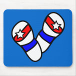 Stars Spangled Flip-Flops Mouse Pad