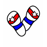 Stars Spangled Flip-Flops Patriotic T-shirt