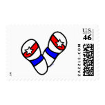 Stars Spangled Flip-Flops Postage Stamps