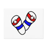 Stars Spangled Flip-Flops Post Card