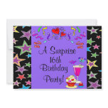 Stars &amp; Streamers Cupcake Fun Set Custom Invite