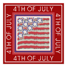 Stars & Stripes 4th of July Party Invitation
