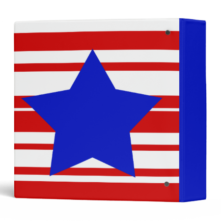 Stars & Stripes America 3 Ring Binder