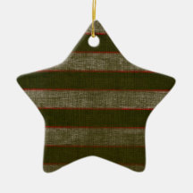Stars & Stripes Ceramic Christmas Ornament