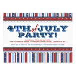 Stars & Stripes Festive 4th of July Party Invitation