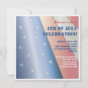 Stars & Stripes Flag 4th of July Party Invitation invitation