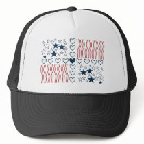 Stars Stripes Hearts hats