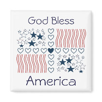 Stars Stripes Hearts magnets