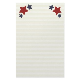 Stars & Stripes Lined Stationery / Writing Paper stationery