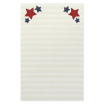 Stars & Stripes Lined Stationery / Writing Paper