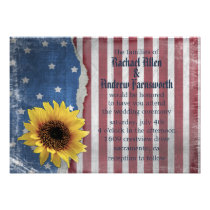 Stars & Stripes Patriotic Wedding Invitations invitations