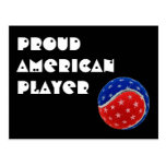 Stars & Stripes Tennis Ball -Proud American Player Postcard