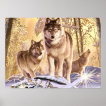 "Stars Under Snow" Art Print