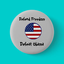 starsnstripesshield, Defend Freedom, Defeat Obama buttons by jenniekurono starsnstripesshield, Defend Freedom, Defeat Obama buttons