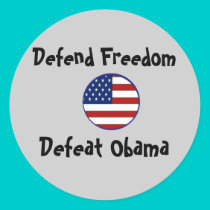 starsnstripesshield, Defend Freedom, Defeat Obama stickers by jenniekurono starsnstripesshield, Defend Freedom, Defeat Obama stickers