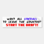 Start The Draft! Bumper Sticker