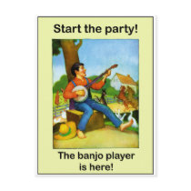Start the party! The banjo player is here! Post Cards
