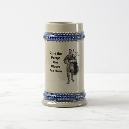 Start the Party! The Pipers Are Here Coffee Mugs