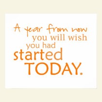 Start Today Motivational  Poster posters