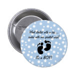 Started With A Kiss Wish Blue Custom Pins