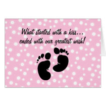 Started With A Kiss Wish Pink Custom Cards