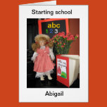 starting, school, blonde, doll, uniform,