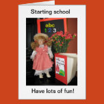 starting, school, blonde, doll, uniform,