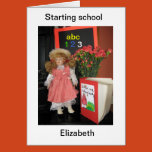 starting, school, blonde, doll, uniform,