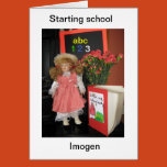 starting, school, blonde, doll, uniform,