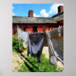 STARTING UNDER $20 - Clothing Hanging on Line Clos Posters