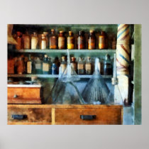 STARTING UNDER $20 - Glass Funnels and Barber Pole Print