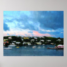 STARTING UNDER $20 -  King's Wharf Harbor Sunrise Poster