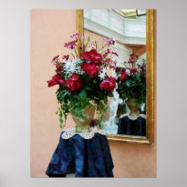 STARTING UNDER $20 -  Peonies With Reflections Poster