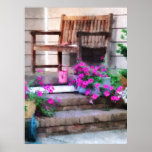 STARTING UNDER $20 Pink Petunias and Watering Cans Print